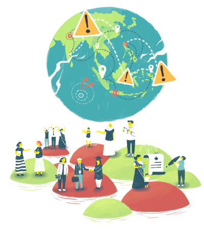 An image representing global climate action